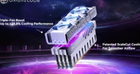 اوریجین کد در CES 2026 حافظه رم با سیستم فن سهگانه معرفی میکند اوریجین کد در CES 2026 حافظه رم با سیستم فن سهگانه معرفی میکند