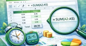 جمع ساعت در اکسل | آموزش جمع ساعت کاری و بیش از 24 ساعت جمع ساعت در اکسل | آموزش جمع ساعت کاری و بیش از 24 ساعت