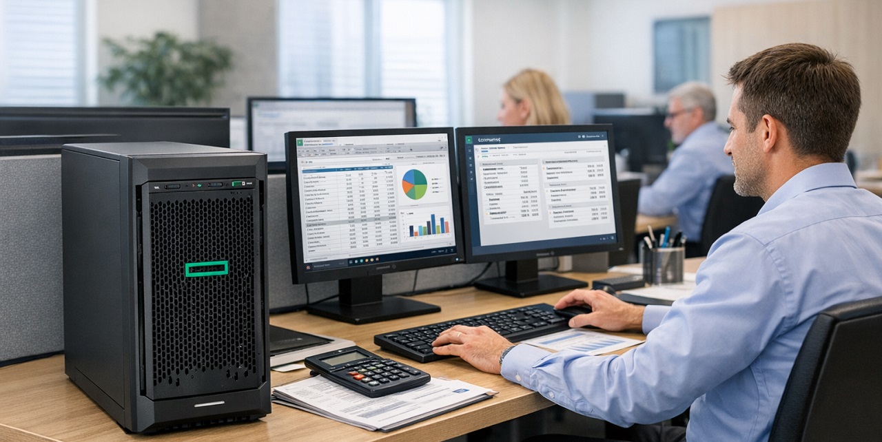راهنمای انتخاب سرور تاور HP برای حسابداری، فایل سرور و اتوماسیون اداری کاربرد سرور تاور در شرکتها و دفاتر اداری