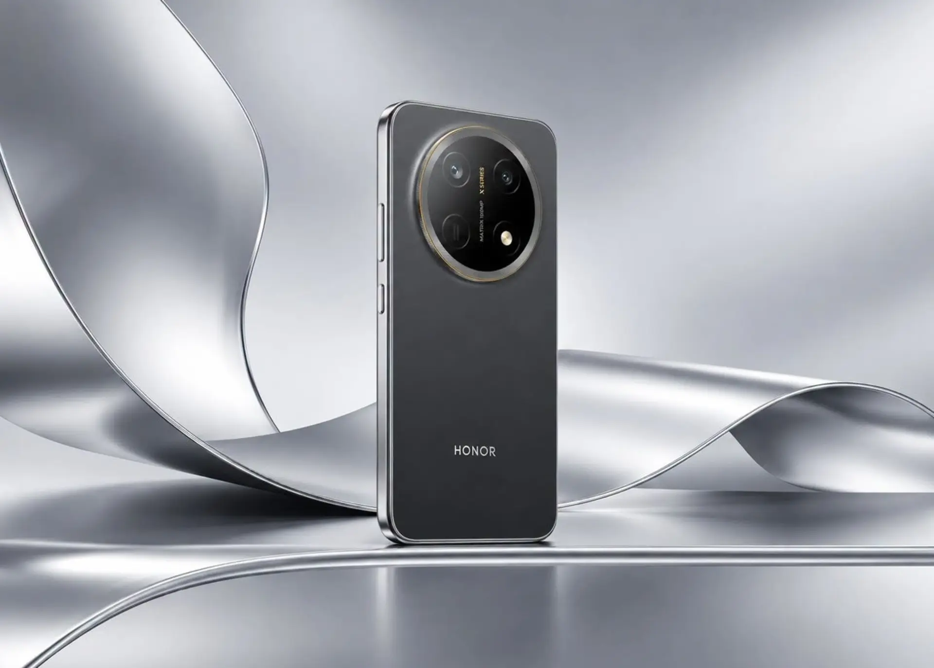 آنر گوشی میانرده با باتری ۱۱ هزار میلیآمپرساعتی میسازد گوشی هوشمند آنر (Honor) X9e Pro با بدنه مشکی و دوربین دایرهای
